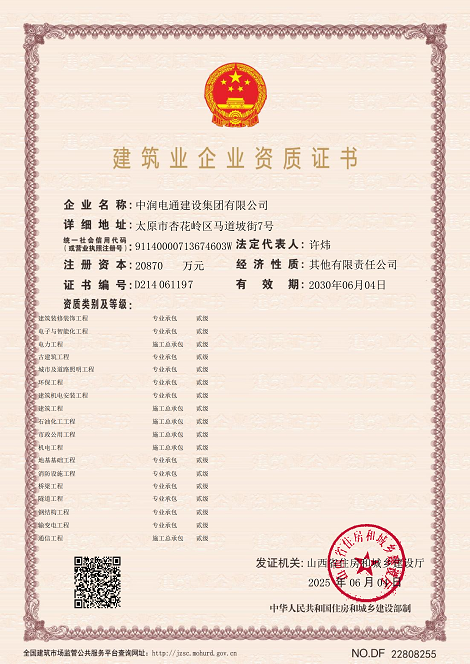 建筑業(yè)企業(yè)資質(zhì)證書